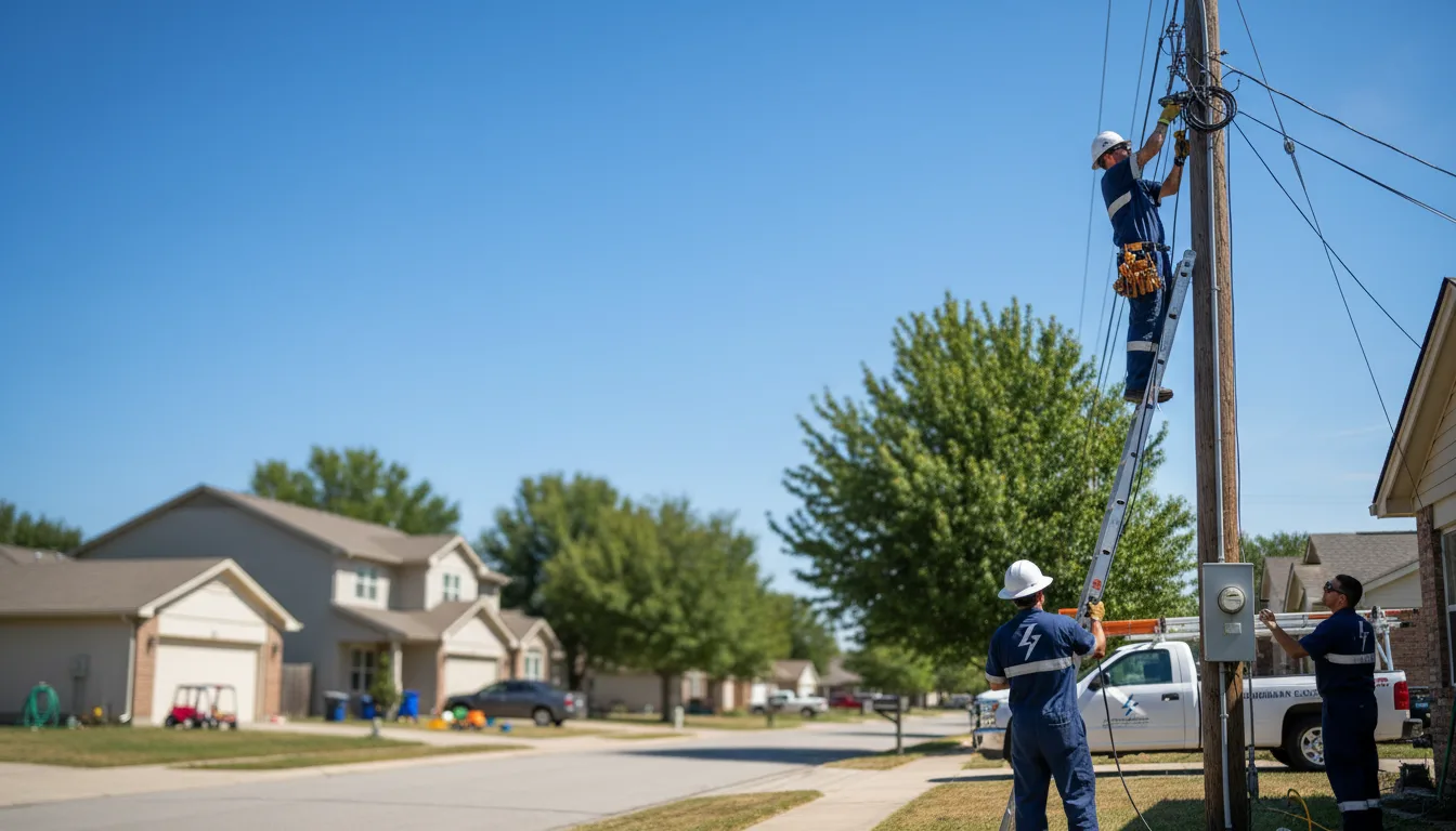 Residential electrician providing installation services in Indianola, IL